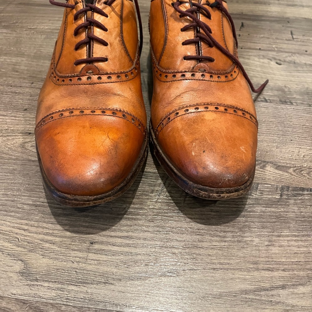 Cole Haan Wayne Cap Toe Oxford Shoes – Brown Leather, Size 10 - Picture 12 of 15